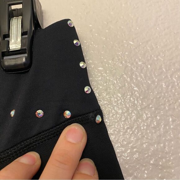 Weissman dance costume black pants FlexTek Mesh Pocket Leggings CF10301 SA - Picture 8 of 14